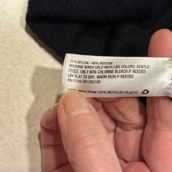 Merona Women's Black Long Sleeve Knit Sweater Dress Size XL Goth Holiday Cozy - Picture 5 of 8